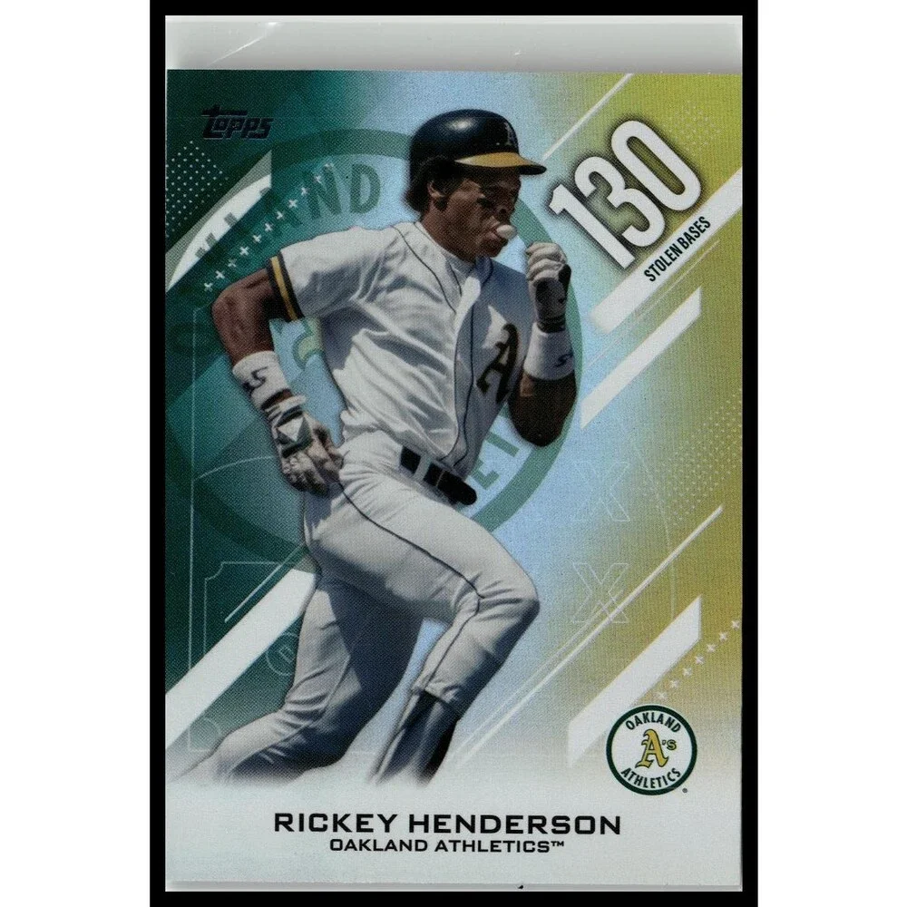 2026 Topps Rickey Henderson #CN-2 Oakland Athletics Crooked Numbers